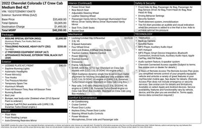 2022 Chevrolet Colorado 4WD LT