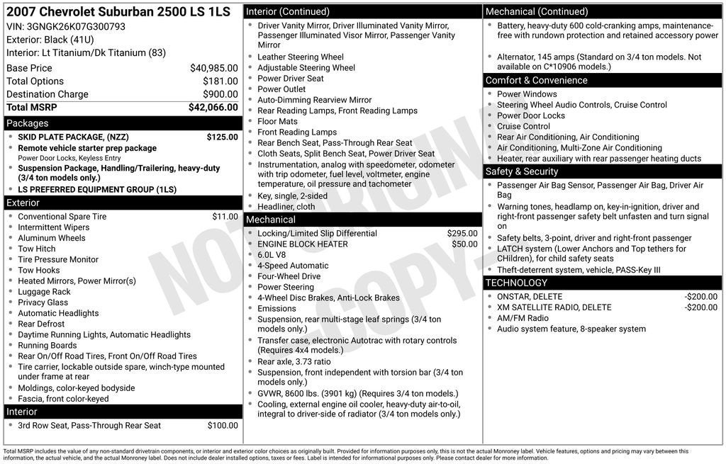 2007 Chevrolet Suburban LS