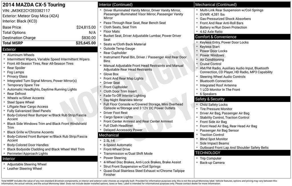 2014 Mazda Mazda CX-5 Touring