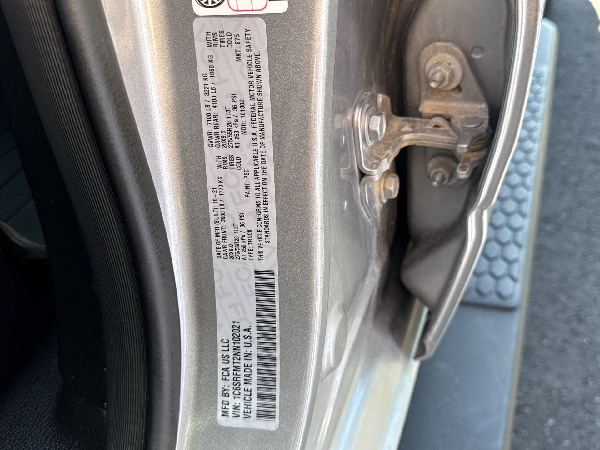 2022 RAM 1500 Big Horn 4x4 Crew Cab 6'4" Box