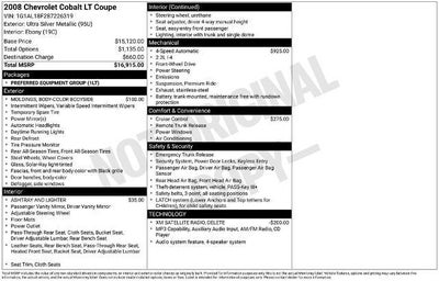 2008 Chevrolet Cobalt 2dr Cpe LT
