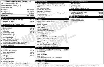 2000 Chevrolet Corvette 2dr Cpe