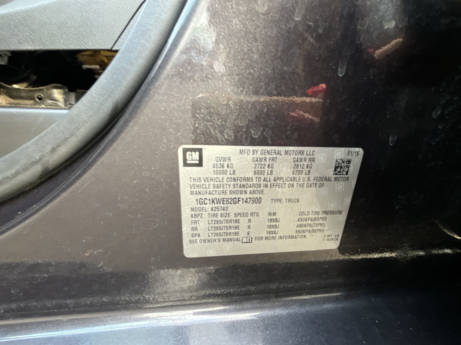 2016 Chevrolet Silverado 2500 HD Crew Cab Standard Box 4-Wheel Drive LTZ