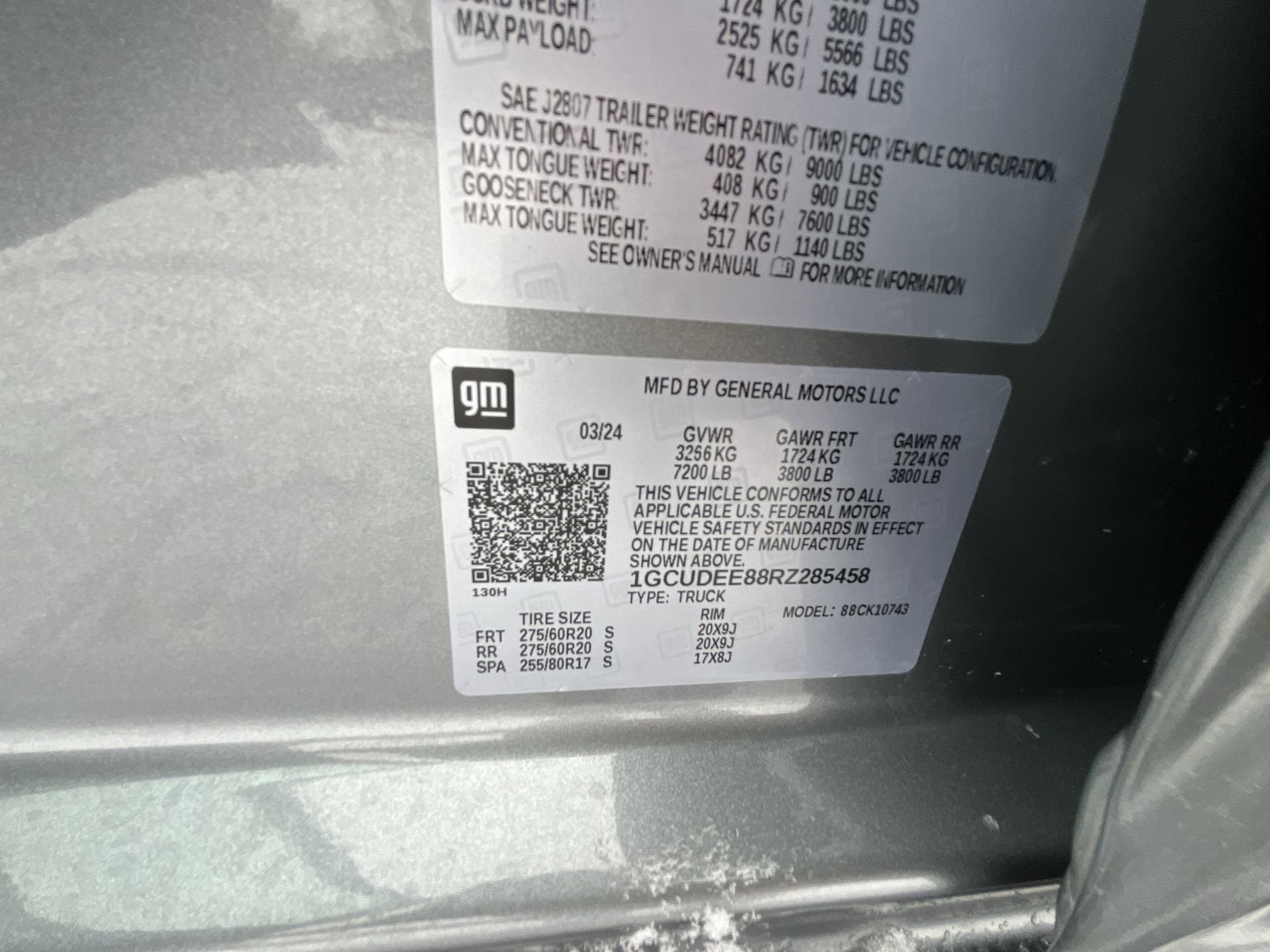 2024 Chevrolet Silverado 1500 Crew Cab Standard Box 4-Wheel Drive RST