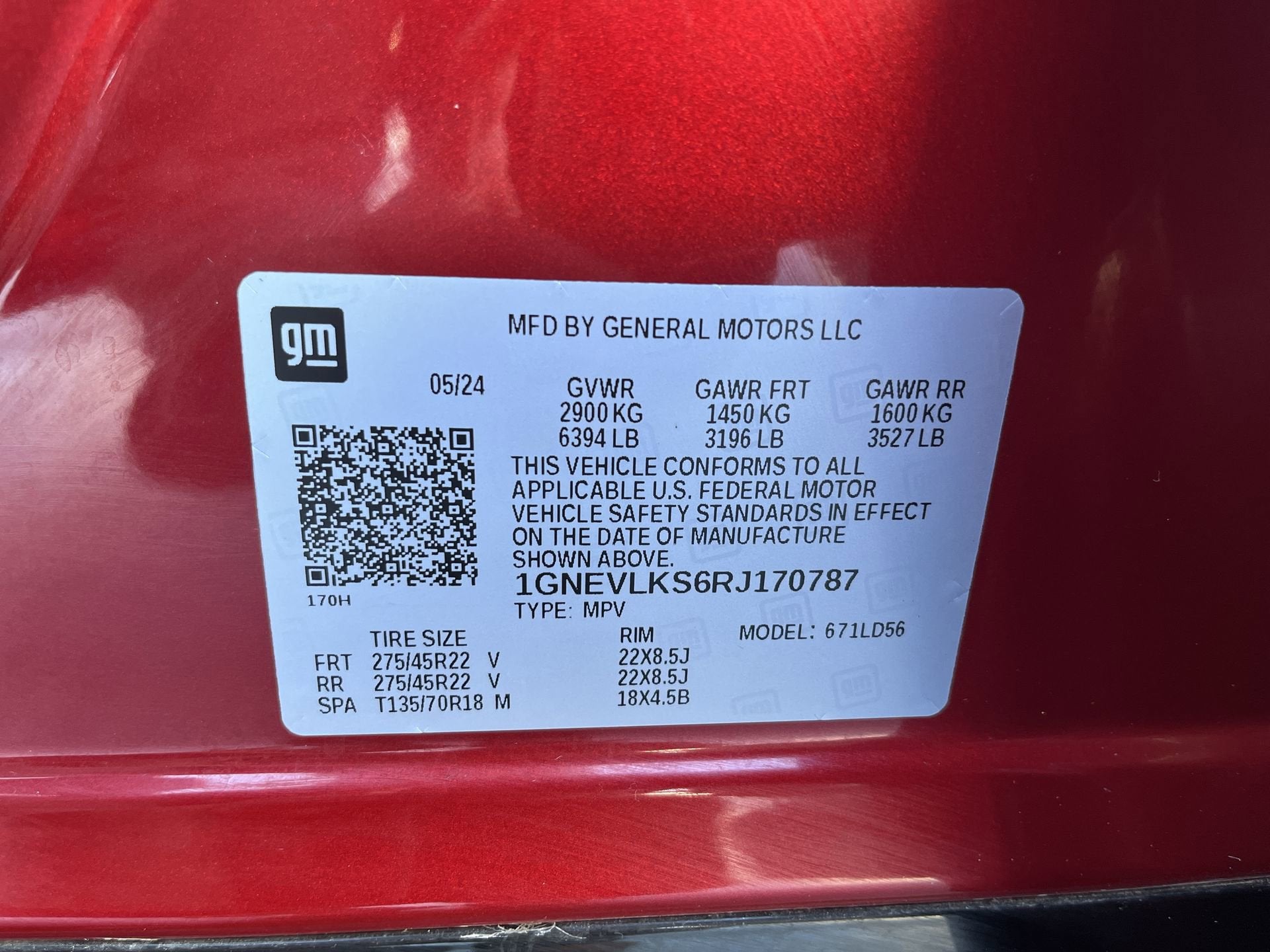 2024 Chevrolet Traverse RS w/2RS