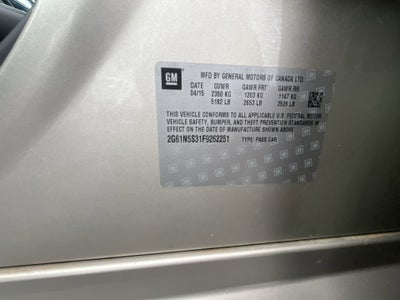 2015 Cadillac XTS 3.6L V6 AWD Luxury