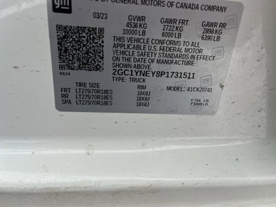 2023 Chevrolet Silverado 2500 HD Crew Cab Standard Box 4-Wheel Drive LT