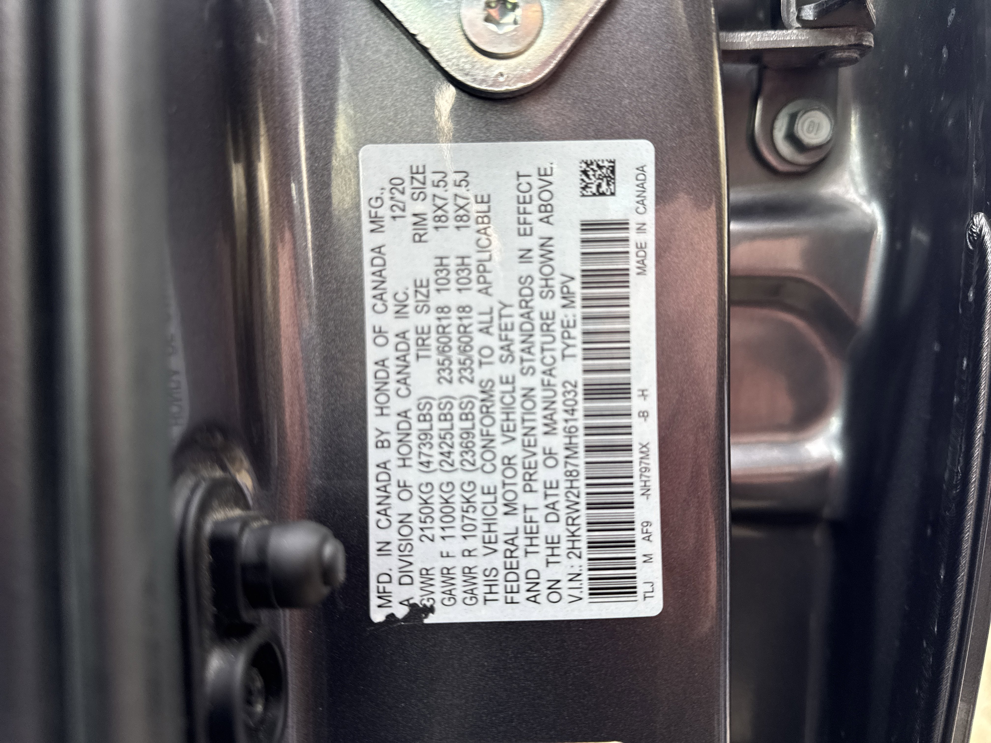 2021 Honda CR-V EX-L AWD