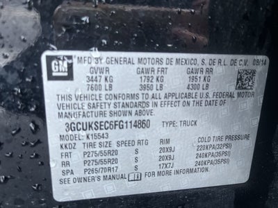 2015 Chevrolet Silverado 1500 Crew Cab Short Box 4-Wheel Drive LTZ