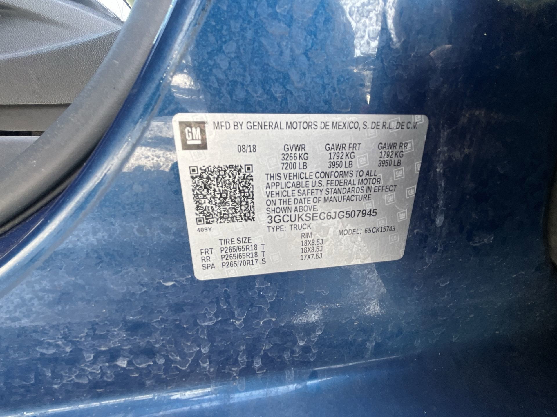 2018 Chevrolet Silverado 1500 Crew Cab Standard Box 4-Wheel Drive LTZ Z71