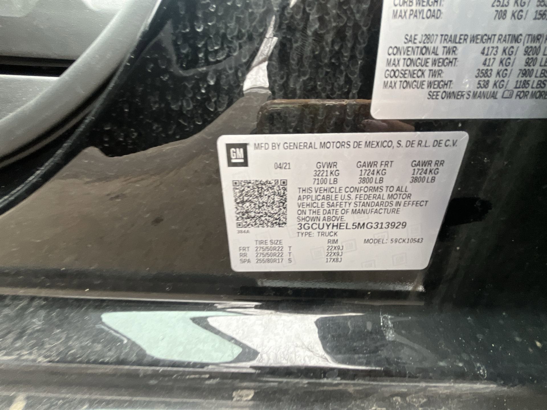 2021 Chevrolet Silverado 1500 Crew Cab Short Box 4-Wheel Drive High Country