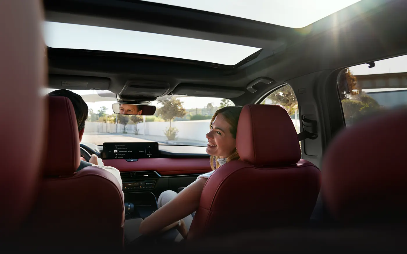 Friends riding in the 2-row 2027 Mazda CX-90 | Alexandria Mazda in Alexandria MN