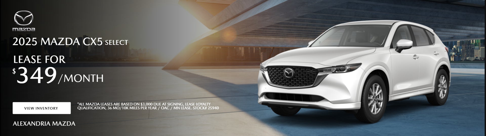 2025 CX5 SELECT on offer 